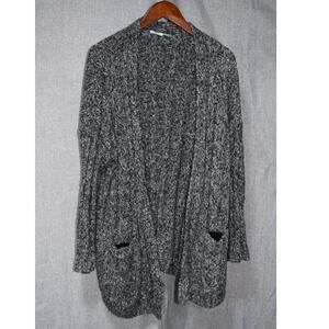 Kimchi Blue Gray Speckled Open Front Cardigan Sweater Size Small
